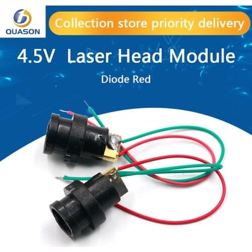 10pcs DC 4.5V Laser Head Module Laser Dot Diode Red Plastic Gyro Module Best Price