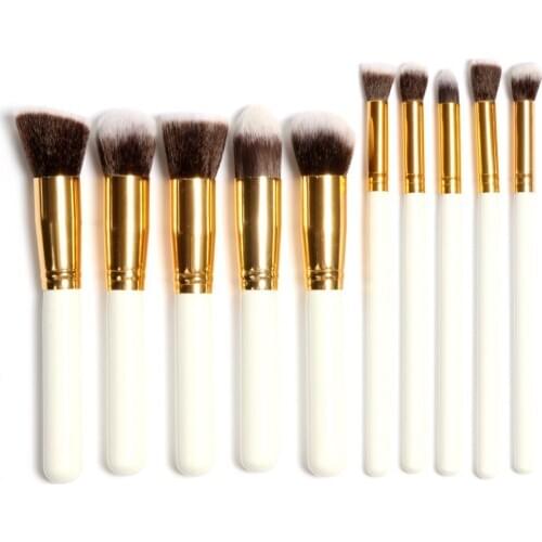 10pcs/set Beautiful Women makeup brushes Girl Professional Cosmetic Make up Brush Kits color choose free shipping