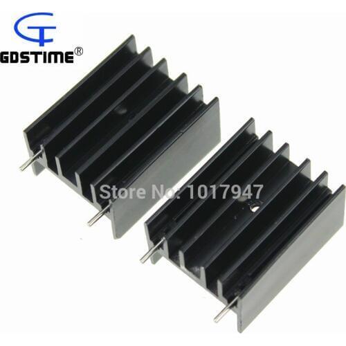 200 pcs LOT Aluminum Heat Sink Cooling Fin 30x23x16mm for TO-220 Triode