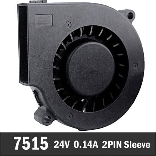 50Pcs Gdstime 24V 75mm 75mm x 15mm Computer Case Brushless Turbo DC Blower Cooling Fan 7515S