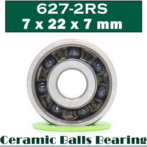 627 Hybrid Ceramic Bearing 7*22*7 mm ABEC-1 ( 1 PC) Industry Motor Spindle 627HC Hybrids Si3N4 Ball Bearings 3NC 627RS