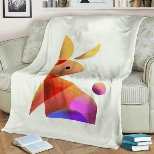 Abstract Geometric Art 401 3D Printed Velvet Plush Throw Fleece Blanket Bedspread Sherpa Blanket Home Decora