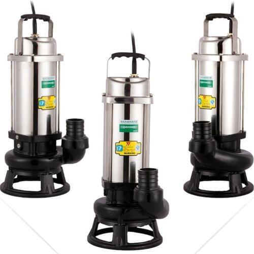 Automatic Sewage Lift Pump Household 220V Stainless Steel Septic Tank Toilet Kitchen Submersible Water Pump 380V WQDJ-10-8-0.75