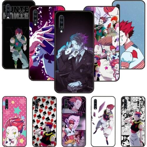 Phone Case For Samsung Galaxy A 50 51 71 70 7 5 10 20 30 40 41 21 S E Black Cover Shell Tpu Back 3D Hisoka Anime HUNTER×HUNTER