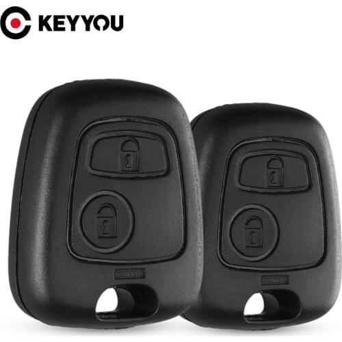 KEYYOU For Peugeot 107 206 207 306 307 407 For Citroen Replacement 2 Button Remote Blank Cover Case Durable Car Key Case