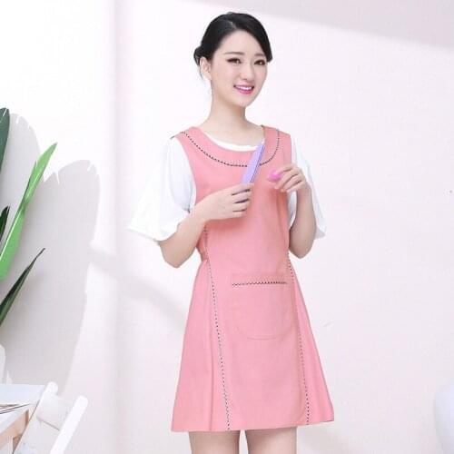 Waiter Restaurant Supermarket Nail Work Cotton Apron Dress Kitchen Cleaning Custom Aprons Home Women Clothing Antifouling