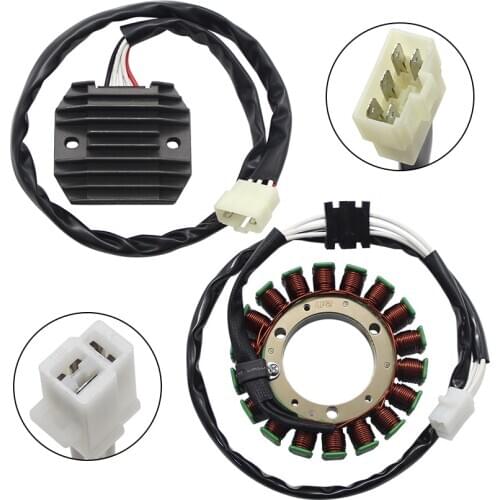 Motorcycle Magneto Stator Coil +Voltage Regulator Rectifier For Yamaha XVS400 XVS400C Drag Star Classic 4TR-81410-00 5KP-8196000
