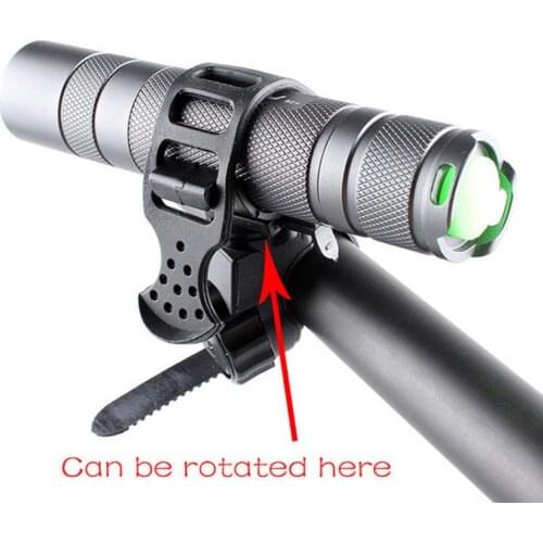 1PC LED Torch Bracket Mount Holder Sports Accessories Bicycle Lights Mount Holder 360 Rotation Cycling Bike Flashlight