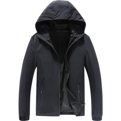 Free Shipping Men Jacket Fashion Spring Hooded Male Jacket Coat Men Autumn Casual Full Zipper Men Outwear Clothing For Man