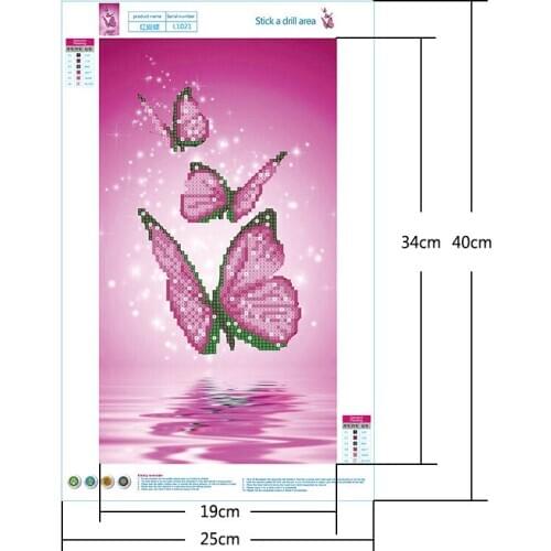 Fashion butterfly Diamond Painting 5D Diamond Painting Cross Stitch Diy Picture Paste Home Decor Gift cross embroidery