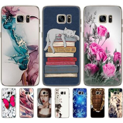 Soft Silicone phone Case For Samsung Galaxy S7 / S7 edge Cases Cover For Samsung S7 edge G930F G930FD G930W8 Phone shell