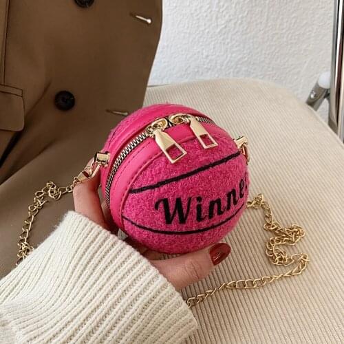 NEW Portable Splicing Shoulder Clutch Lady Ball Shaped Crossbody Bag Chain Handbags Fashion Exquisite Shopping Bags For Women