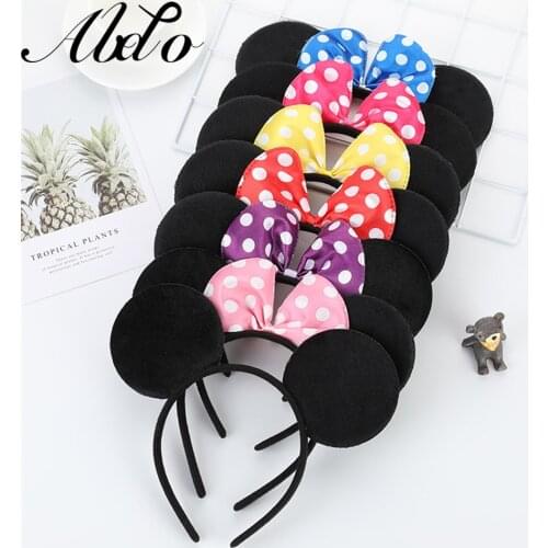 ZAFILLE Baby Girl Hairbands Bow Deco Cute Minnie Birthday Headband Girl Hair Accessories Kids Hairbands Party Photography Crop