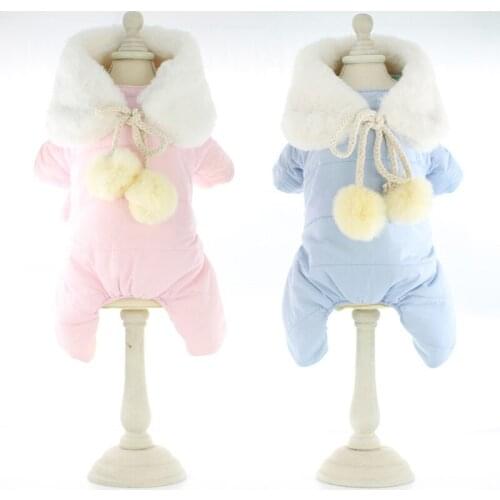 Dog Pets Clothing Winter Dog Jumpsuit Puppy Coat Outfit Garment Small Dog Costumes Yorkshire Bichon Pomeranian Poodle Clothes