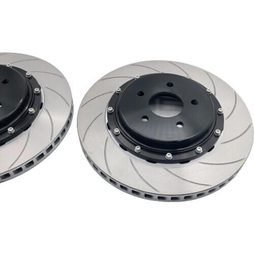 Cadillac Front Wheel Brake Fittings High Performance Aluminum Center Cap with Modified Brake Disc 350x34 Rotor