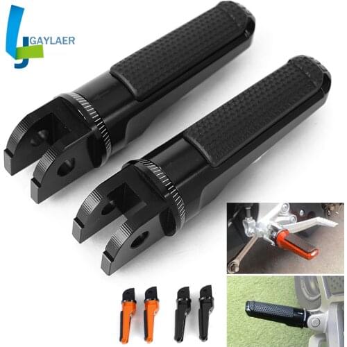 Front Motorcycle CNC Footrests Foot Pegs Foot Rest for Aprilia Shiver 750 900 for KTM 125 200 390 Duke Duke125 Duke200 Duke390