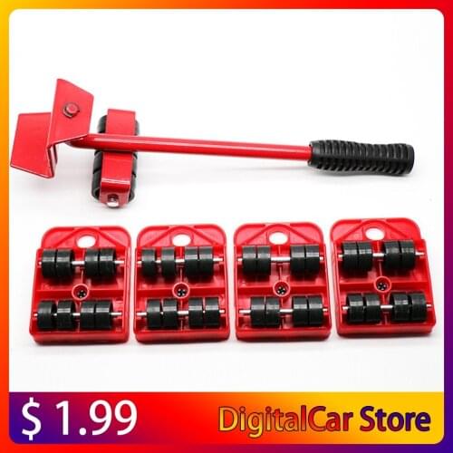 Furniture Lifter Easy Moving Sliders 5 Packs Mover Tool Set Heavy Furniture Appliance Moving & Lifting System