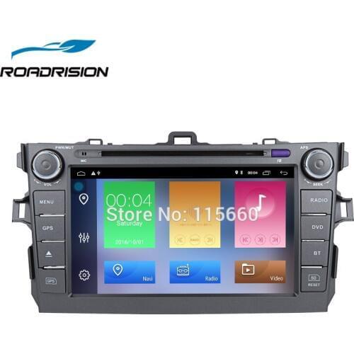 RoadRision 8" Android 8.1 Car DVD Player for Toyota Corolla 2007-2011 Bluetooth GPS Navigation Radio Stereo Headunit Automotive