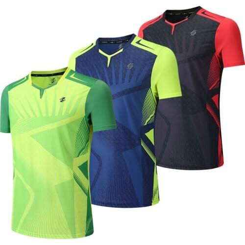Badminton shirt Sportswear Tennis shirt Men sports Table tennis Shirts,tennis clothes,Qucik dry Running Exercise training shirt
