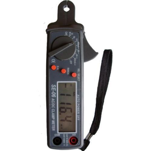 SE-06 AC/DC Clamp Meter One Touch Zero For DCA Adjustment Auto Zero Auto Range Power Off polarity display
