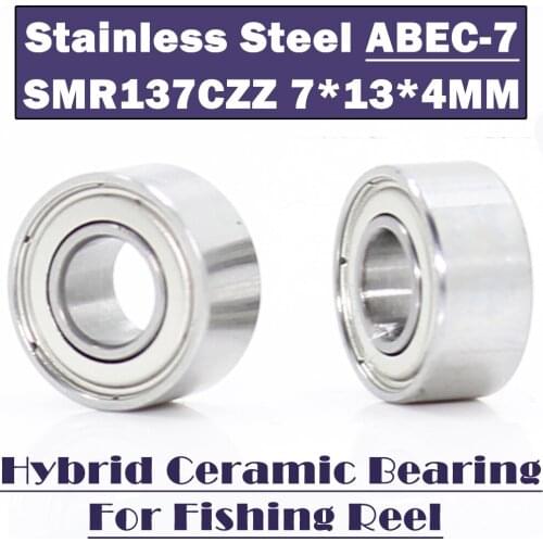 SMR137 ZZ Bearing 7x13x4 mm CB ABEC7 Stainless Steel Hybrid Ceramic Bearing DRY Ocean Fishing Reels MR117 Ball Bearings SMR117C