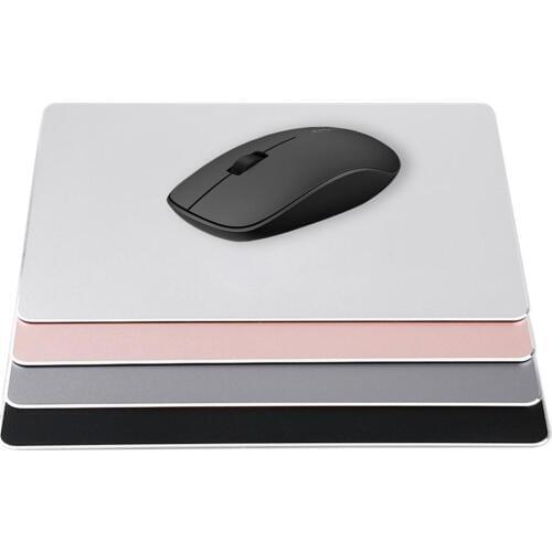 Slim Large Game Mouse Pad Aluminum Metal Computer Mouse Mat PC Laptop Gaming Mousepad for Apple MackBook