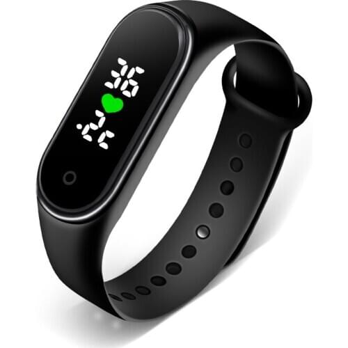 M5 Temperature Measuring Smart Watch Women Digital LED Bracelet Children Sports Watches Men Intelligence Clock Reloj Mujer 2020