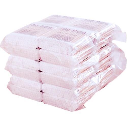 800Pcs/Pack Disposable Cotton Swabs Bamboo Cotton Buds Cotton Swabs Medical Ear Cleaning Wood Sticks Makeup Health Tools Tampons