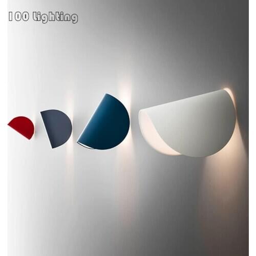 Rotatable Bedside Wall Lights White Black Blue Red Metal Free Adjustment Stairs Aisle Wall Sconce Home Luminaire Indoor Lamp