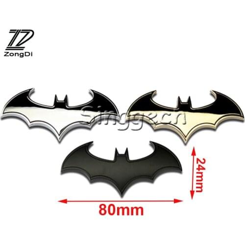 ZD Car styling Bat Stickers 3 color On Car for BMW E39 E90 E60 E36 F30 F10 E34 E30 Mini Cooper Audi A4 B8 A3 A6 C6 Q5 A5 2017