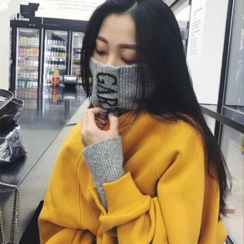 Women Pullovers Loose New Letter Turtleneck Long Sleeve Velvet Warm Thick Casual Streetwear Student Harajuku Sweatshirt