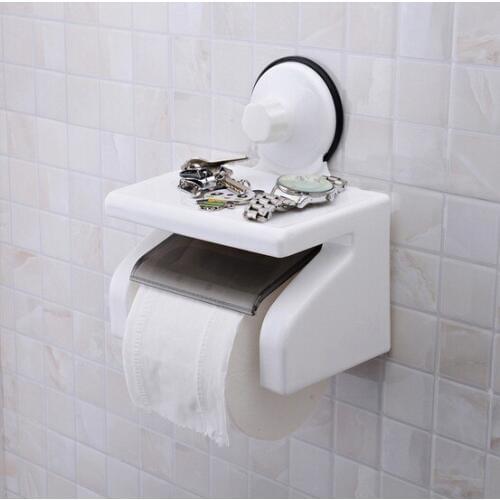 1PC suction paper holder roll paper holder kitchen bathroom toilet tissue holder paper towel holder KP 019
