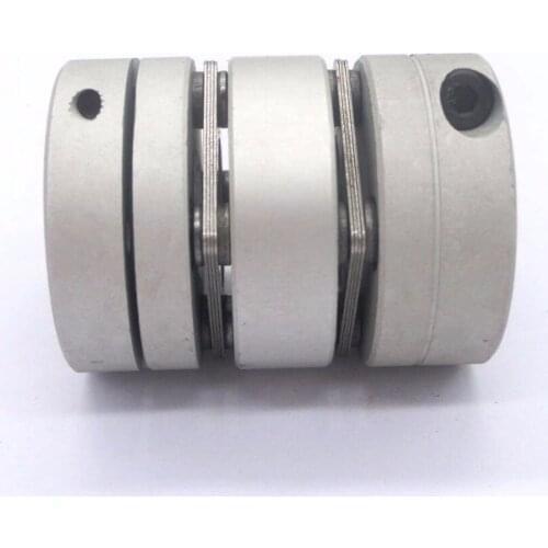 1PC Flexible Double Diaphragm Disk Coupling OD 39mm Length 49mm Bore Dia. 10/11/12/14/15/16mm Disc Coupler Motor