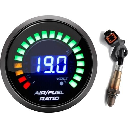 2" 52MM Air Fuel Ratio Gauge Narrowband O2 Oxygen Sensor Rear For Hyundai for Kia 2.0L OE39210-23750 Digital Racing Gauge