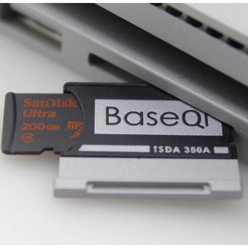 350A Original BASEQI Aluminum MiniDrive Micro SD Card Adapter For Microsoft Surface Book 13.5''/Surface book2 13.5inch