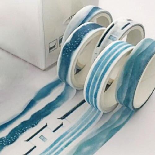 5 Rolls/Set Washi Tape Self-Adhesive Easy to Tear Multi-use Easily Torn Washi Tape for Planner Washi Washi Tape Self-Adhesive