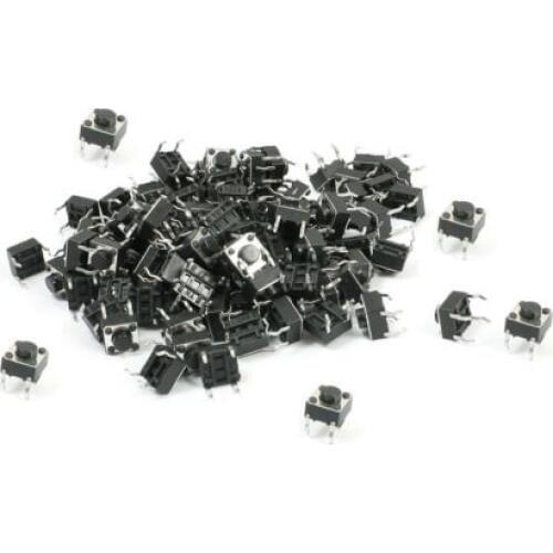 50pcs Micro switch push button 6 * 6 * 5 mm new good quality