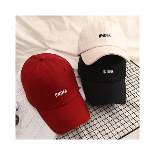 2021 Korean version of the tide brand embroidery caps female wild sunshade mens cap hip-hop student ins breathable baseball cap