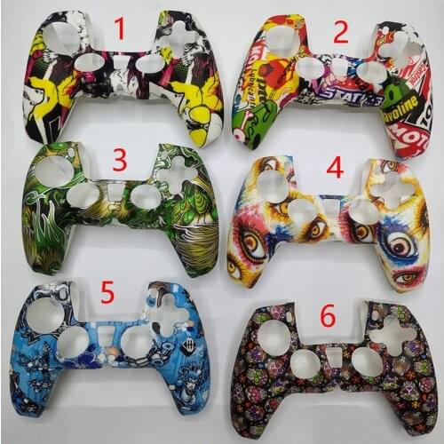 Colorful Handle Cover For PS5 Controller Silicon Skin Case For PlayStation 5 PS5 Gamepad Protective Shell