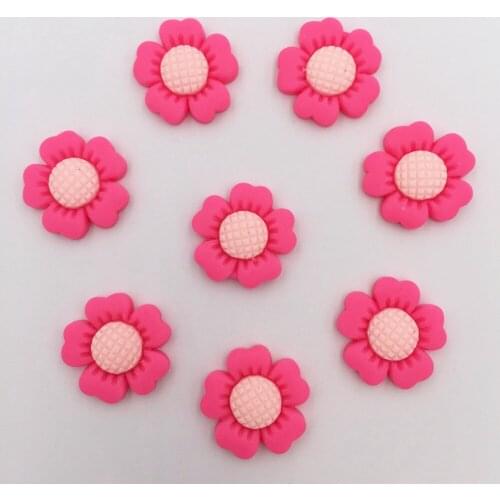 20Pcs 20mm Resin Sun Flower Figurine Flatback Stone Children Bow Make /Scrapbook DIY Decor Home Crafts OK732