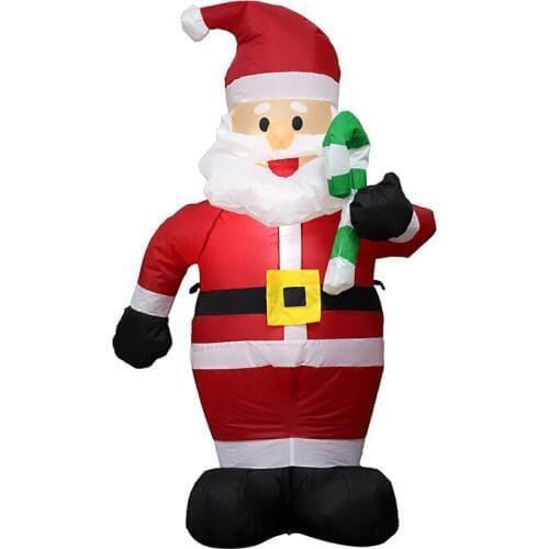 Giant LED Inflatable Christmas Santa Claus Night Light Doll Amusement Park Garden Yard New Year Festival Party Props Decoration