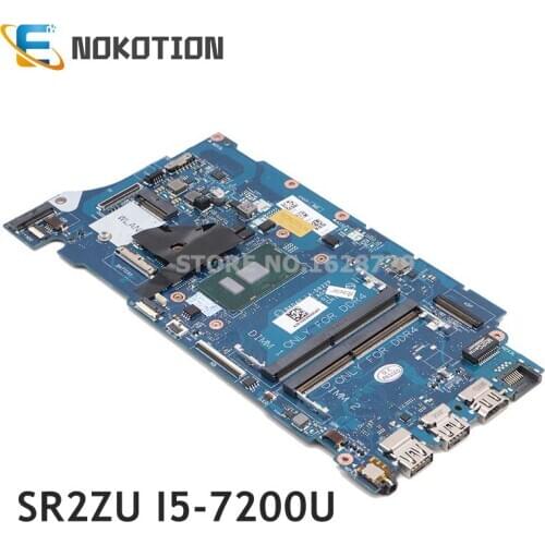 NOKOTION BKD40 LA-D822P CN-0T09P5 0T09P5 CN-06NY5G Main board for Dell Vostro 5468 5568 laptop motherboard SR2ZU I5-7200U DDR4