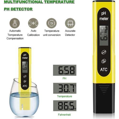 Multifunctional Water Quality Detector Swimming Pool Temperature PH Test Pen Household Daily Water Quality Detector Detection