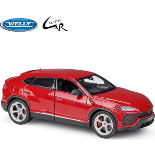 Welly 1:24 Diecast Car Scale Model Lamborghin Urus Metal SUV Boy Toys Alloy Car Chriatmas Gifts Collection