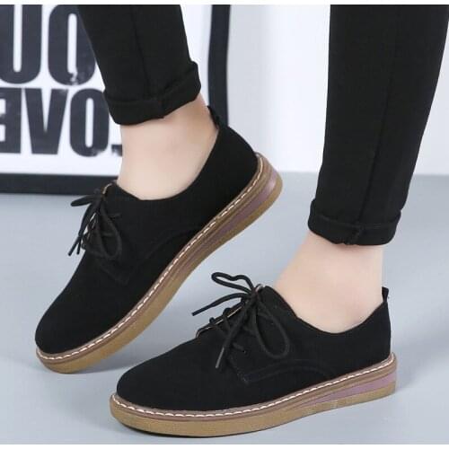 New Moccasins Women Single Shoes Woman Flats Retro Casual Shoes British Genuine Leather Loafers High Quality Ladies Mom Shoes