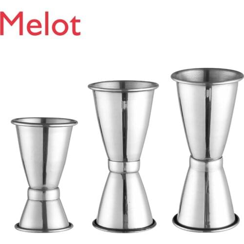 Stainless Steel Curling Measuring Cup Double Head Ounce Cup Bar Measuring Cup Bar Double Head Jigger