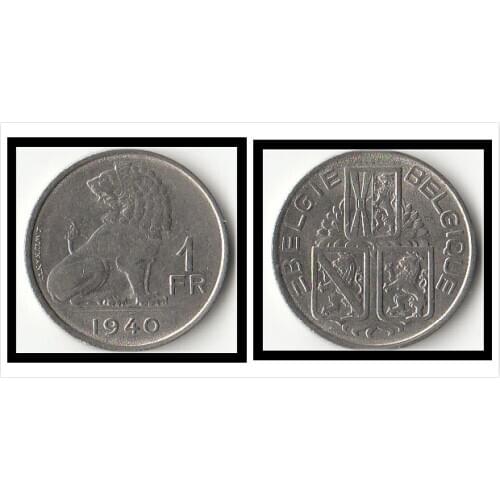 Belgium 1 Franc (Dutch Version) Coins Europe New Original Coin Commemorative Edition 100% Real Rare Eu Random Year