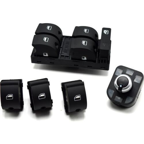 New Power Master Window Side Mirror Control Switch Button Console For AUDI A4 S4 B6 B7 RS4 SEAT Exeo 8E0 959 851 8E0959855