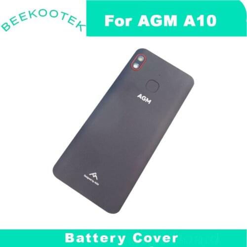 New Original AGM A10 Battery Cover Housings Case Cover With Fingerprint Sensor Button Rear Camera Lens Parts For AGM A10 Phone