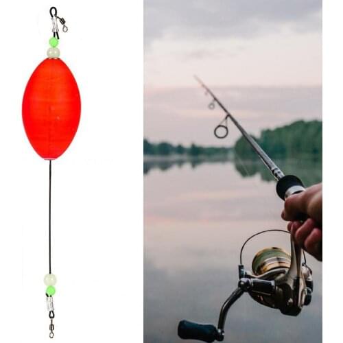 Fishing Float Adjustable Oval Shape EPS Red Fishing Bobbers for Stream Fishing Accessories Sea River Lake Fishing Float